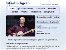 Tablet Screenshot of martinagren.com